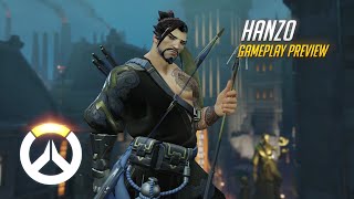 Hanzo Gameplay Preview  Overwatch  1080p HD 60 FPS [upl. by Milore]