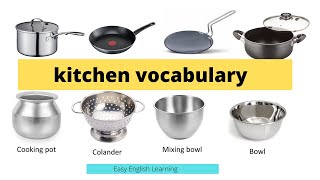 Kitchen Vocabulary100 Utensils Name in English  Kitchen Utensils Name  Kitchen Accessories [upl. by Neelrak]