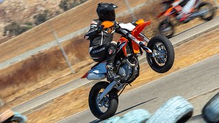 2021 KTM 450 SMR Review  MC Commute [upl. by Samohtnhoj486]