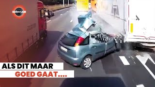 Verschrikkelijk ongeluk met vrachtwagen  COMPILATIE 6  DASHCAM NL [upl. by Adnilreb]