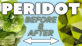 Peridot Raw Gemstone Before and After [upl. by Gallard995]