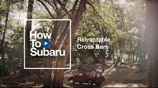 Subaru Howto Using Your Retractable Roof Cross Bars [upl. by Reube]