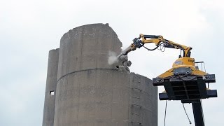 Selective Demolition 80ft Silo [upl. by Childers]