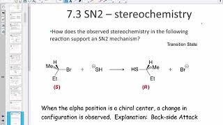 Chapter 7 Alkyl Halides Nucleophilic Substitution and Elimination Reactions Lesson 1 Part 2 [upl. by Slohcin375]