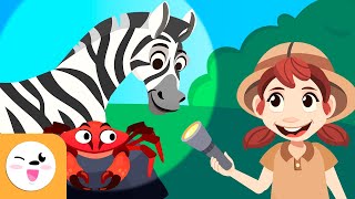 Gli animali per bambini  Vocabolario sugli animali selvatici della fattoria e acquatici [upl. by Branden]