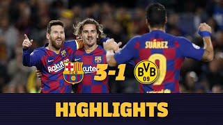 HIGHLIGHTS  Barça 31 Borussia Dortmund [upl. by Nacul]