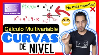 ✅CURVAS de NIVEL Ejemplo 1  𝙁𝙖𝙘𝙞𝙡í𝙨𝙞𝙢𝙤 💯​😎​🫵​ CÁLCULO MULTIVARIABLE [upl. by Marpet424]