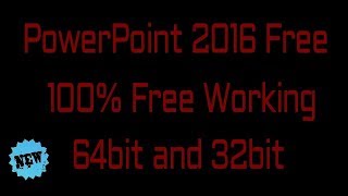 How to download Powerpoint 2016 Free  100 free  no password [upl. by Ahsemac]