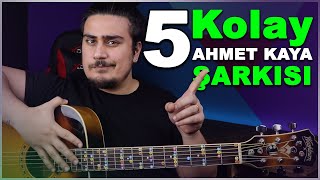 1 RİTİM 5 AHMET KAYA ŞARKISI Kolay Gitar Şarkıları Dersi [upl. by Ludwog]