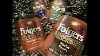 Folgers Cafe Latte Commercial from 2001 [upl. by Rafter]