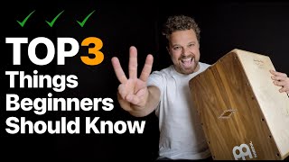 Top 3 Things Every Beginner Cajon Player Should Focus On [upl. by Nanny]