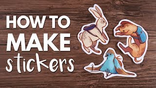 How to Make Stickers From Home  Tutorial [upl. by Burgener160]