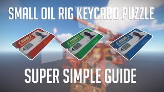 Small Oilrig Keycard Puzzle in 70 Seconds  Rust Monument Puzzles [upl. by Odlaw142]