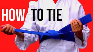 HOW TO TIE A KARATE BELT [upl. by Lavine]