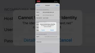 How to Fix quotCannot Verify Server Identityquot Mail Error on Your iPhone [upl. by Dicks]