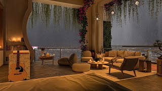 Relaxing Piano Jazz Music in 4K Cozy Apartment  Background Instrumental to RelaxStudy to [upl. by Naasah]