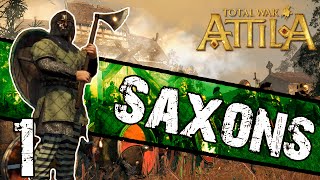 Total War Attila  Saxon Campaign 1  Invasion of Britain [upl. by Wally]