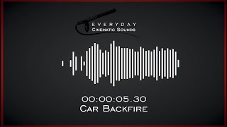 Car Acceleration and Backfire  HQ Sound Effects [upl. by Lebazej852]