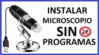 como instalar microscopio digital usb windows [upl. by Eirod397]