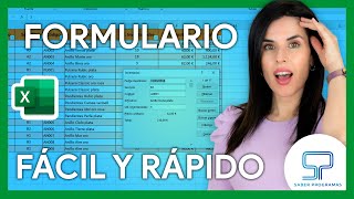 ✅ FORMULARIOS en EXCEL  sin macros  VBA [upl. by Krauss]