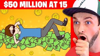 How I made 50 MILLION at 15 YEARS OLD True Story Animation [upl. by Aihsenek]