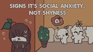 7 Signs Its Social Anxiety Not Shyness [upl. by Aitnic]