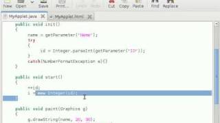 Java Applet Tutorial 6 Passing Parameters [upl. by Ellivro]