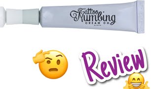 Tattoo Numbing Cream Co Review 💉🤔 [upl. by Eednahs873]