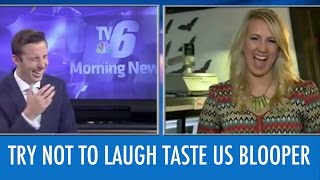 News Reporters Cant Stop Laughing At Word Blooper [upl. by Kenna]