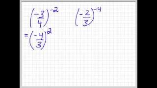 Exponent Law Negative Exponents and Reciprocals [upl. by Ymma478]