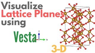 Visualizing a LATTICE PLANE using VESTA  TUTORIAL 5 [upl. by Huan]