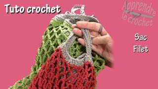 Tuto crochet  Sac filet [upl. by Dwan]