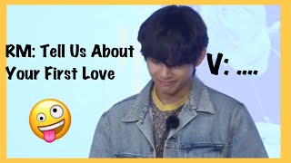 BTS V asked by RM about his first love Run BTS Ep 124 [upl. by Eanert281]