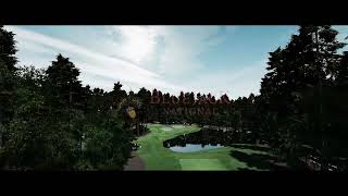 Full Swing GOLF Simulator Software Bluejack National Flyover [upl. by Doralynn436]