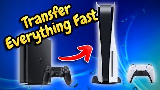 How To Transfer ALL DATA From PS4 To PS5 Games Saves DLC Trophies [upl. by Erasmo]