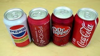 BATTLE Coca Cola  Pepsi Throwback  Dr Pepper  Psyche Cola [upl. by Bow64]