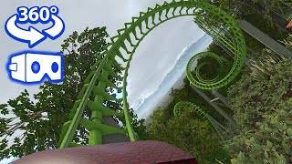 🎢SUPER CYCLONE ROLLER COASTER 360°  VR Video [upl. by Meggie119]