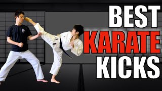 15 BEST KARATE KICKS for Sparring [upl. by Haelam]