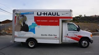 U Haul Truck Review Video Moving Rental How To 14 Box Van Ford Pod [upl. by Avilys]