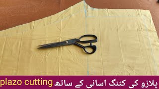 Plazo ki cutting and stitching  Plazo cutting malik tailors [upl. by Elletnohs266]