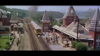 1968 Garrison Train Station scenes from Hello Dolly across river from West Point NY [upl. by Drain]