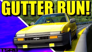 How to do the GUTTER RUN  Assetto Corsa Touge [upl. by Asta]