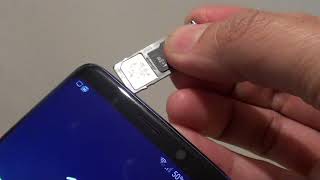 Samsung Galaxy S9 Plus How to Insert  Remove SD Card [upl. by Jenine]