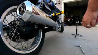 2021 Moto Guzzi V7 850 Mistral Exhaust Install ASMR [upl. by Kcirdlek829]