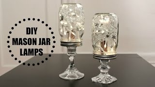 DIY Mason Jar Lamps [upl. by Raimondo]