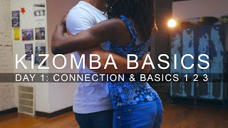 KIZOMBA amp SEMBA BASICS DAY 1 Connection amp Basics 1 2 3 [upl. by Cordie329]