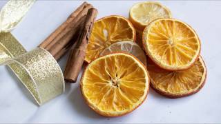 How to Dry Orange Slices for Christmas Decorations amp Crafts [upl. by Imak]