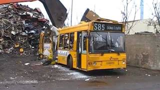 CityTrafik 2410 Scania N113CLL Lahti 402 at the scrap yard [upl. by Lieberman]