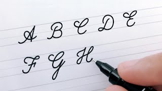 Cursive Writing  Letters A to Z  For Beginners  Worksheets to Improve Handwriting [upl. by Liemaj]