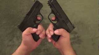 Smith amp Wesson MampP Shield vs MampP Compact [upl. by Lainad]